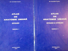 ATLAS DE ANATOMIE UMANA de TRANDAFIR TRAIAN, 2 VOL: OSTEOLOGIE / OSTEOLOGIE SI ARTROLOGIE 1993 foto