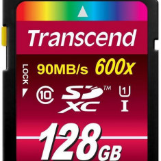 Card de memorie Transcend TS128GSDXC10U1, SDXC, 128GB, Clasa10, UHS-I, 600x