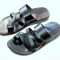 Sandale Hippie Piele Naturala cu Deget Negre