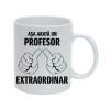 Cana alba personalizata &quot;Asa arata un profesor extraordinar&quot;, INOVATIX&reg;. 330ml, Oem