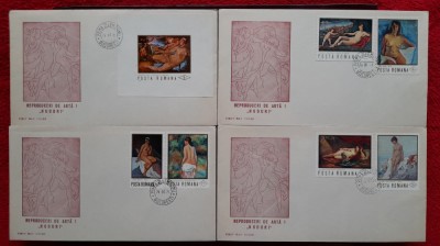 1971-Lp768,769-Reprod.de arta I-nuduri-FDC foto
