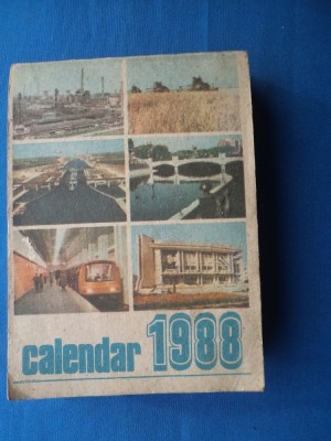CALENDAR 1988 /TIP CARTE foto