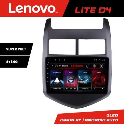 Navigatie Chevrolet Aveo 2010-2013 Lenovo Kit-AVEO10 4+64 GB Android Waze USB Navigatie Internet Youtube Radio CarStore Technology