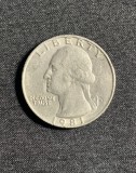 Moneda Quarter Dollar 1981 USA Philadelphia, Numismatica
