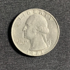 Moneda quarter dollar 1981 USA