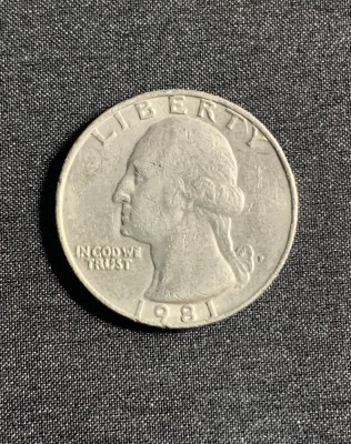 Moneda quarter dollar 1981 USA foto
