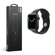 Curea Ceas Silicon Next One Sport pentru Apple Watch 38/40/41 mm Negru foto