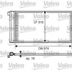 Condensator / Radiator aer conditionat FIAT PANDA (169) (2003 - 2016) VALEO 818005