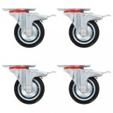 Roti pivotante, 16 buc., 75 mm