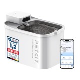 Cumpara ieftin Fantana de apa pentru pisici PETKIT EVERSWEET MAX 2, 3L, Senzor de miscare, Control App, Wireless, Inox, Alba