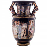 Vaza Ceramica Grecia 10cm Cu Foita De Aur 24K COD: 467