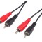 Cablu audio PremiumCord, 2 x RCA tata la 2 x RCA tata, 2m - RESIGILAT