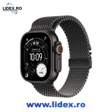 Apple Watch Ultra 3, GPS + Cellular, Carcasa Black Titanium 49mm, Black Titanium Milanese Loop - Large