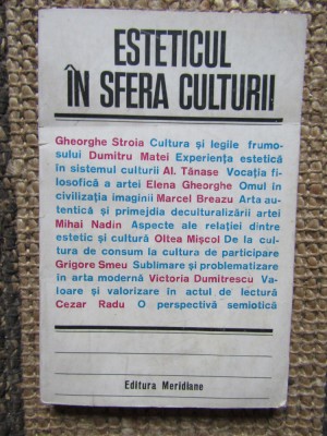 ESTETICUL IN SFERA CULTURII foto