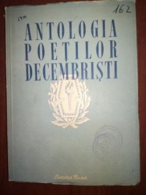 Antologia poetilor decembristi foto