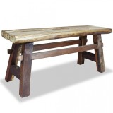 Bancă din lemn masiv reciclat 100x28x43 cm, vidaXL