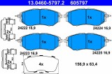ATE 13.0460-5797.2 set placute frana,frana disc