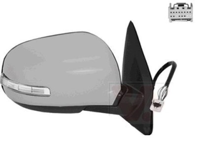 Oglinda exterioara Peugeot 4008, 04.2012-; Citroen C4 Aircross, 04.2012-, Dreapta, reglare electrica; grunduit; incalzita; geam convex; cromat; plier foto