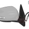 Oglinda exterioara Peugeot 4008, 04.2012-; Citroen C4 Aircross, 04.2012-, Dreapta, reglare electrica; grunduit; incalzita; geam convex; cromat; plier