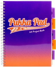 Caiet A4 matematica, cu spirala - Project Book - Mov | Pukka Pad