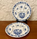 2 FARFURII DIN PORTELAN- MARCAJ HUTSCHENREUTHER- ZWIEBELMUSTER L25,5CM