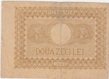 Bancnotă Rom&acirc;nia 20 lei 1945 &ndash; Regele Mihai I &ndash; Ministerul Finanțelor