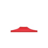 Prelata acoperis cort tip pavilion eMazing, 3 x 4.5 m, impermeabila, invelis din material textil oxfort 700D, cauciucat Rosu