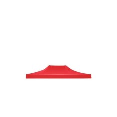 Prelata acoperis cort tip pavilion eMazing, 3 x 4.5 m, impermeabila, invelis din material textil oxfort 700D, cauciucat Rosu
