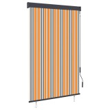 VidaXL Jaluzea tip rulou de exterior, galben și albastru, 120 x 250 cm
