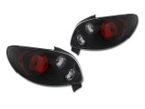 Set stopuri spate tuning lampa Peugeot 206 Model CC 01.1998-04.2009 BestAutoVest partea Dreapta+Stanga, transparent-negru
