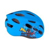 Casca biciclisti copii IN-MOLD, model Spiderman, culoare albastru, marime M(52-5... Cod:9075SP
