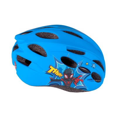 Casca biciclisti copii IN-MOLD, model Spiderman, culoare albastru, marime M(52-5... Cod:9075SP foto