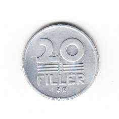 Moneda Ungaria 20 filler 1982, aproape necirculata, cu luciu