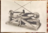 CARTE POSTALA ILUSTRATA GALERIA LEONARDO DA VINCI, BALISTA MULTIPLA