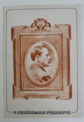 O SCRISOARE PIERDUTA de I.L. CARAGIALE , PROGRAM AL TEATRULUI &amp;#039; LUCIA STURZA BULANDRA &amp;#039; , 1972 foto