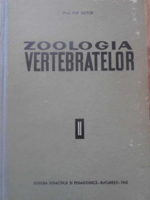 ZOOLOGIA VERTEBRATELOR VOL.2 FASC.2 MAMIFERELE-VICTOR POP foto