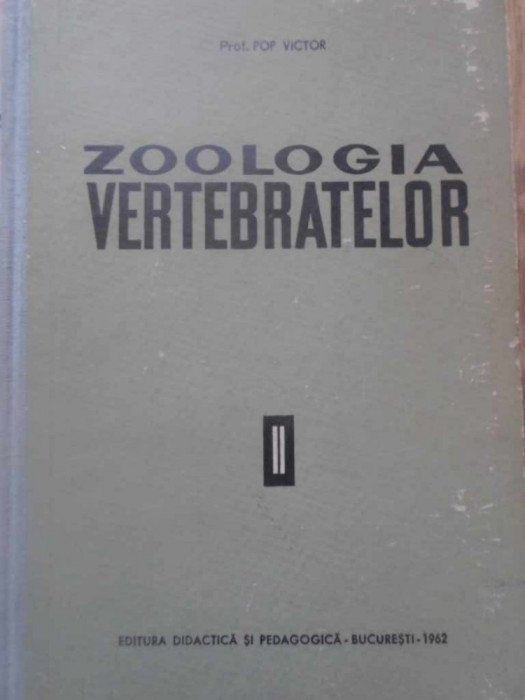 ZOOLOGIA VERTEBRATELOR VOL.2 FASC.2 MAMIFERELE-VICTOR POP