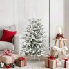 VidaXL Brad de Crăciun artificial cu ramuri articulare Alb 120 cm 3395627