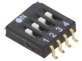 Comutator DIP-SWITCH 4 Secțiuni OFF-ON 0,025A 24VDC