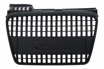 Grila Centrala Audi A4 B7 Facelift (2004-2008) RS4 Design Negru Mat Performance AutoTuning foto