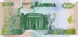 20 KWACHA 1992 ZAMBIA UNC