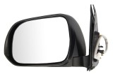 Oglinda usa exterioara Toyota Hilux (N70), 01.2012-06.2016, partea Stanga, reglare electrica; carcasa neagra; sticla convexa; geam cromat; 10 gauri /