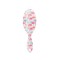 Perie de par, Ovala, Flamingo Multicolor