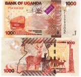 Uganda 1 000 1000 Shilingi 2022 P-49 UNC