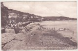 bnk cp Marea Britanie - Grange Over Sands - Plaja si promenada - circulata 1940