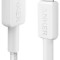 Cablu alimentare si date Anker, USB Type-C (T) la Lightning (T), 0.9m rata transfer 480 Mbps, invelis nylon, braided, alb, &quot;A81B5G21&quot; (timbru verde 0.