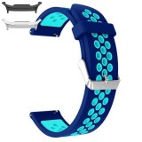 Curea din silicon compatibila cu Samsung Galaxy Watch9 44mm, Olympic Blue