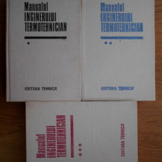 Manualul inginerului termotehnician 3 volume (1986, editie cartonata)