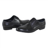 Cumpara ieftin Pantofi eleganti barbati piele naturala - Saccio negru - Marimea 40