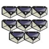 Set 8 Lampi Solare 100 LED, Senzor de Lumina si de Miscare, Buton de ON/OFF si de Setare a Intensitatii Luminii, Incarcare Solara, Indicator Protectie, Oem